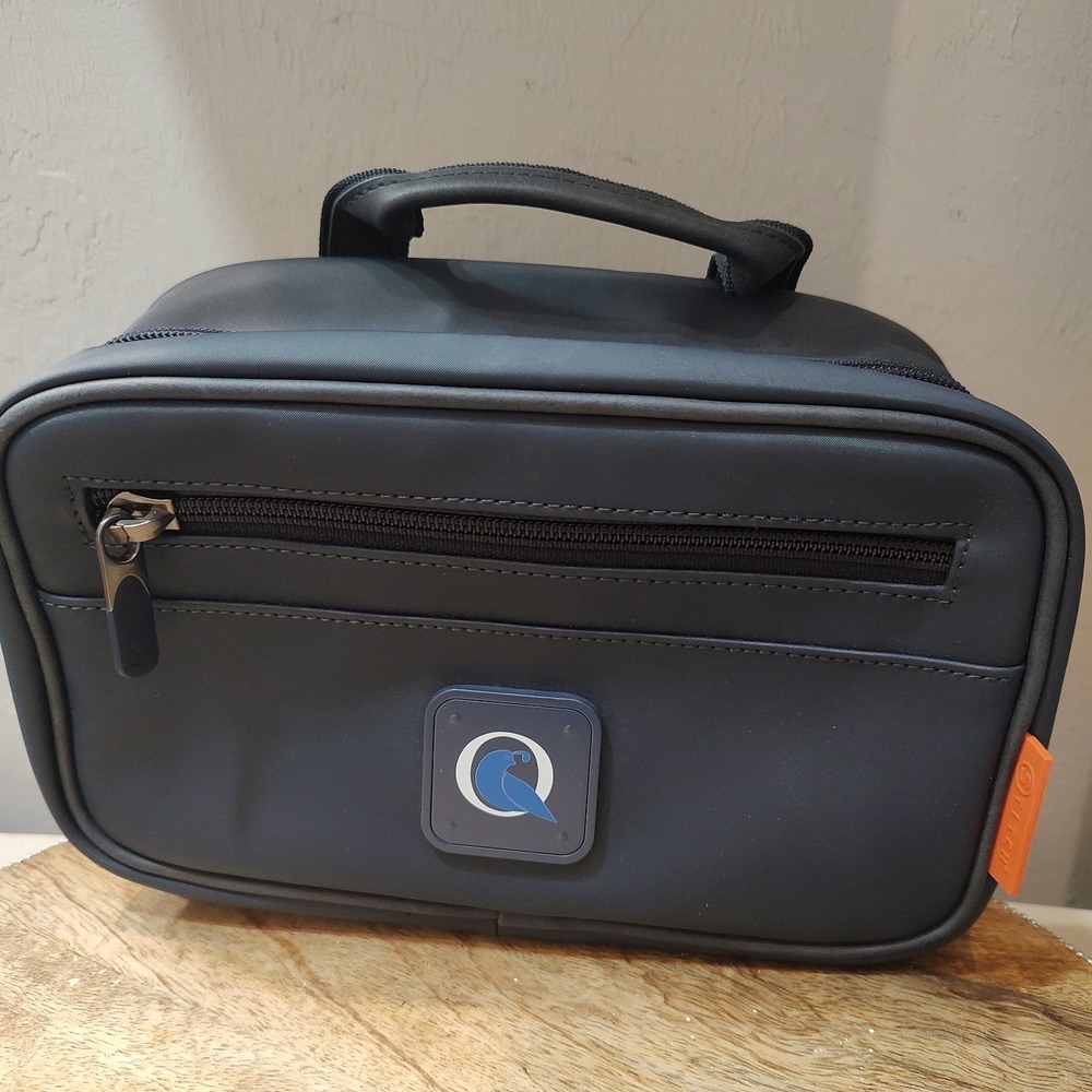 Stitch Golf Navy Blue Accessory Bag Zippered Compartments Portable Synthetic